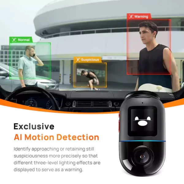 كاميرا ذكية للسيارة 70mai Dash Cam Omni X200 4G مع Hardwire kit 4G UP04 ai motion