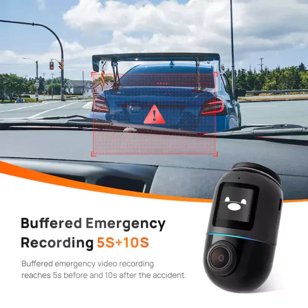 كاميرا ذكية للسيارة 70mai Dash Cam Omni X200 4G مع Hardwire kit 4G UP04 buffered emergency recording
