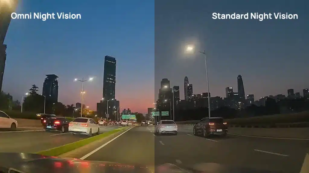كاميرا ذكية للسيارة 70mai Dash Cam Omni X200 4G - الرؤية الليلية